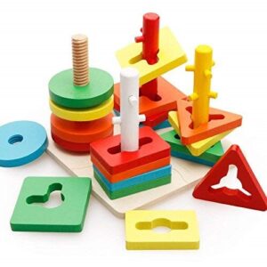 nabhya wooden shape sorting puzzle blocks